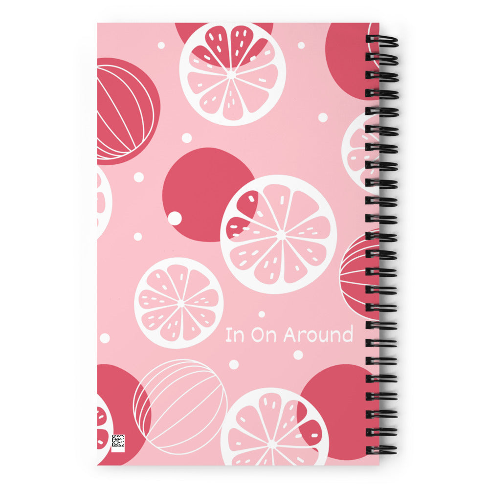 Pink Fruit Spiral Notebook