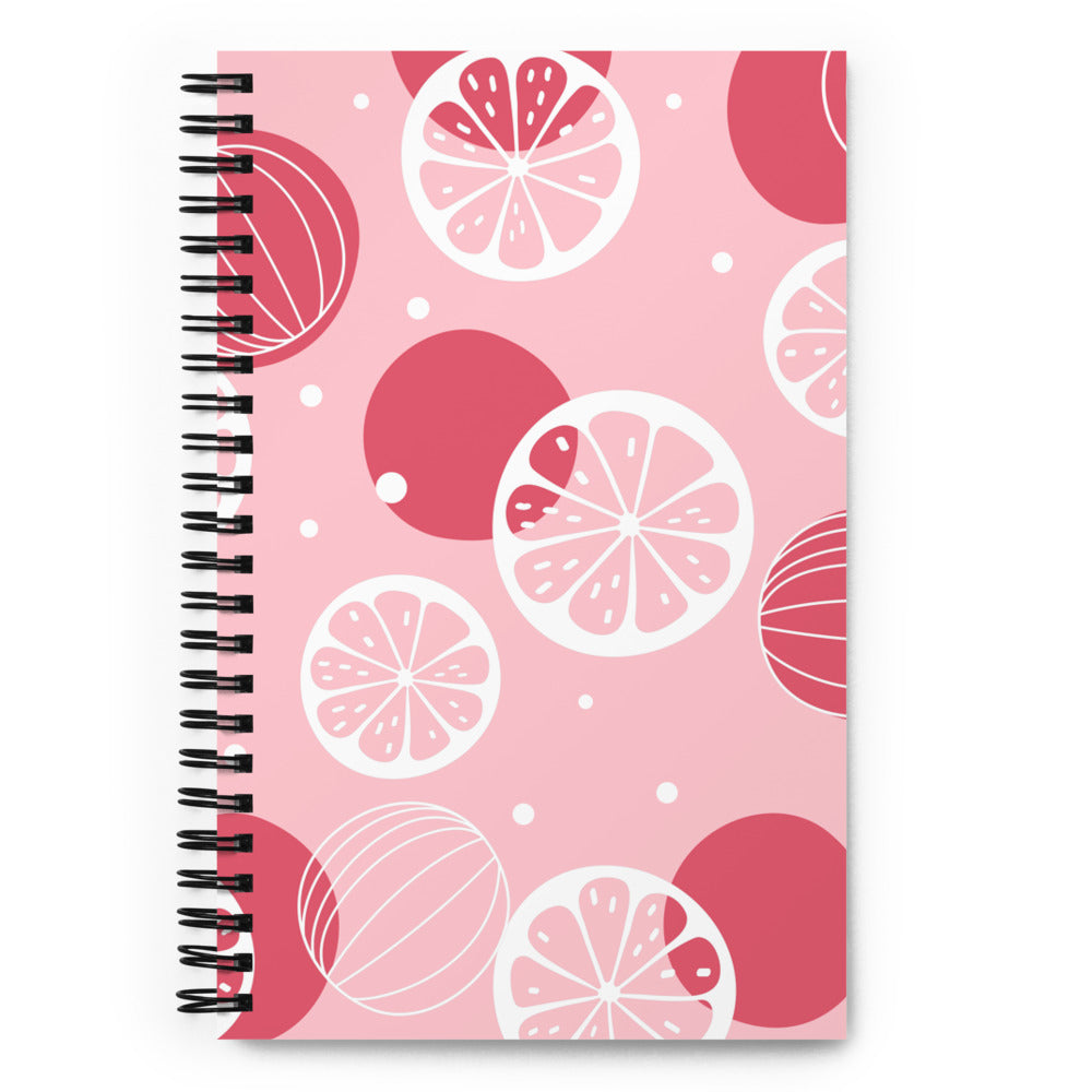 Pink Fruit Spiral Notebook